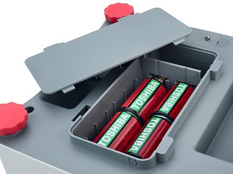 Napájení: 4x alkalická baterie typu D je součástí dodávky přístroje.
