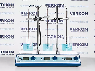 Vícemístná magnetická míchačka Witeg SMHS-3 s ohřevem