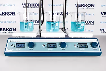 Vícemístná magnetická míchačka Witeg SMHS-3 s ohřevem
