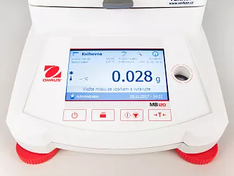 Vlhkostní analyzátor - váhy sušicí Ohaus řada MB 120