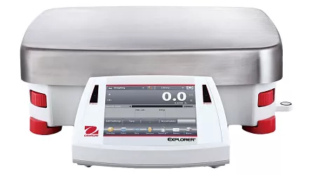 Váhy přesné Ohaus Explorer High Capacity, vážní deska 377 x 311 mm, oddělitelný displej, dva programovatelné bezdotykové senzory.