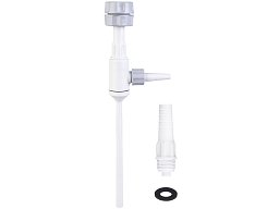 Vývěva vodní se zpětným ventilem, připojení pomocí matice nebo olivky, PP