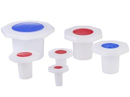 Zátka osmihranná do normalizovaných zábrusů, HDPE