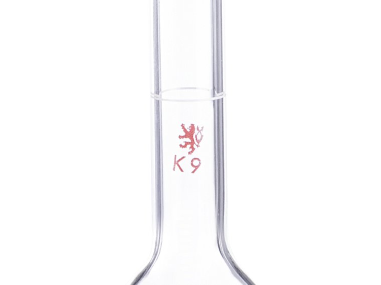 Baňka odměrná, třída přesnosti A, s NZ a skleněnou zátkou, ověřená, SIMAX