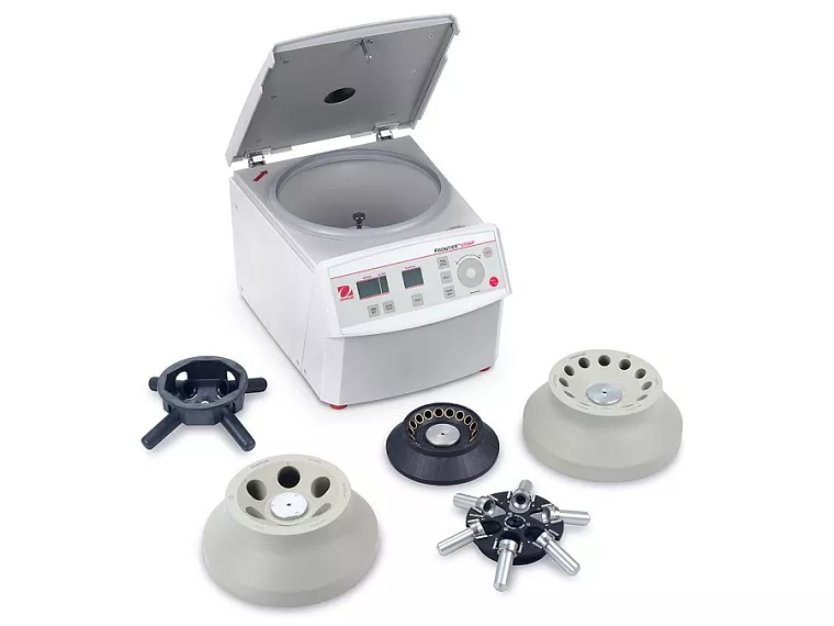 Centrifuga Frontier 5706P je kompatibilní s pěti rotory. Centrifugu lze objednat v cenově zvýhodněné sadě s rotorem, nebo bez rotoru.
