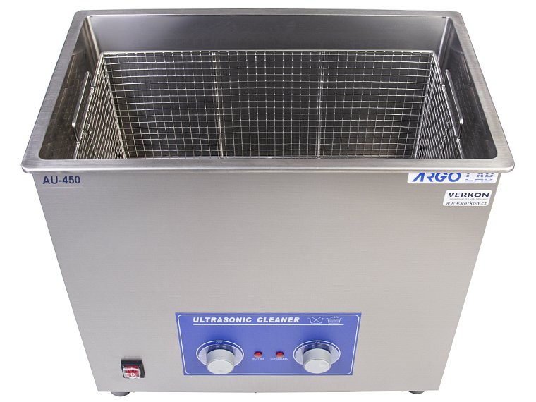 Čistička ultrazvuková ArgoLab, série AU s analogovým ovládáním