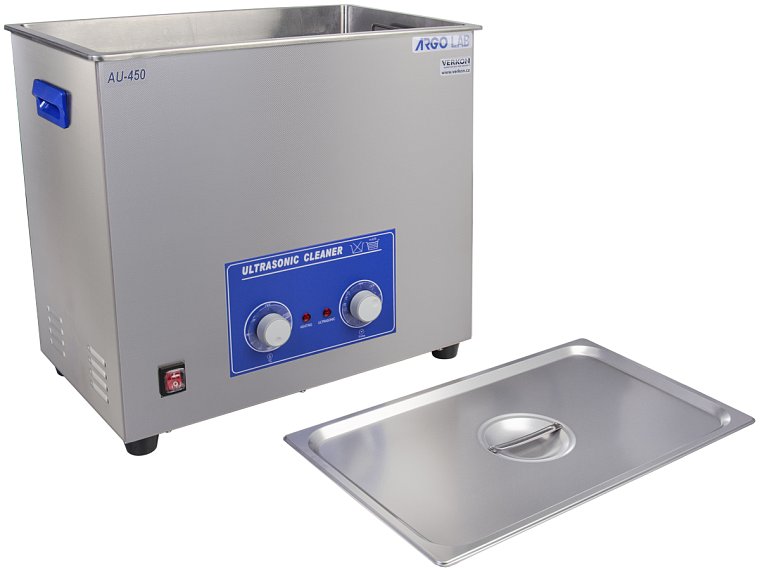 Čistička ultrazvuková ArgoLab, série AU s analogovým ovládáním