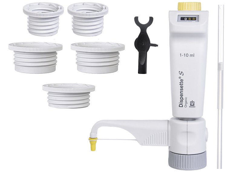 bez recirkulačního ventilu, nastavitelný objem 1 až 10 ml