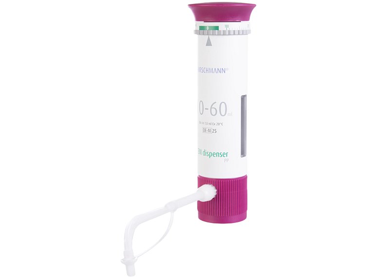 Dávkovač EM PP s nastavitelným objemem, Hirschmann