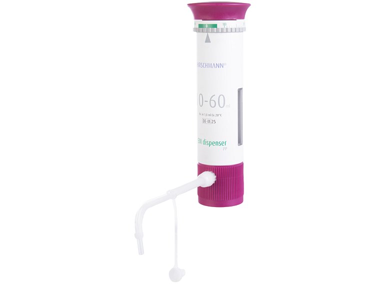 Dávkovač EM PP s nastavitelným objemem, Hirschmann