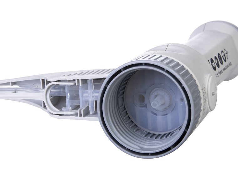 bez recirkulačního ventilu, nastavitelný objem 1 – 10 ml