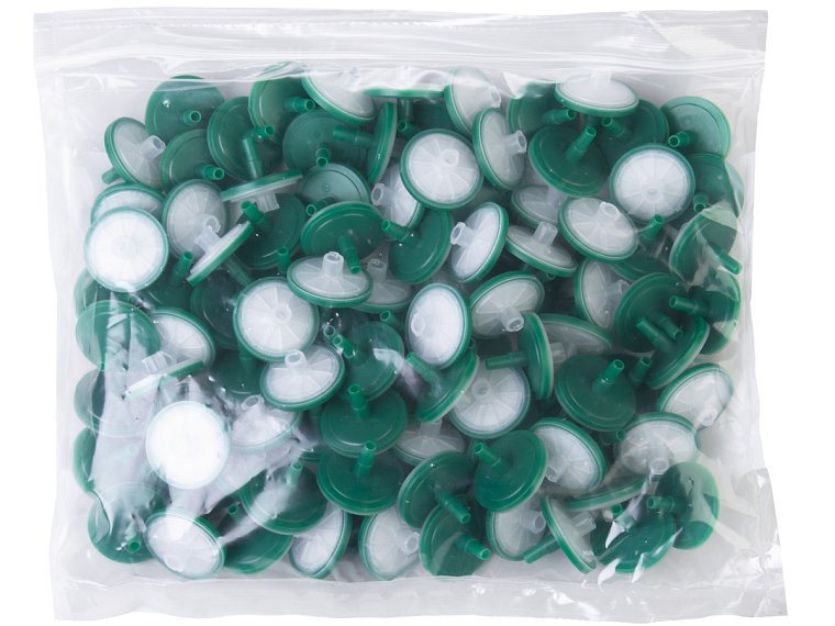 stříkačkový filtr ProFill o průměru 25 mm bez předfiltru, PTFE membrána