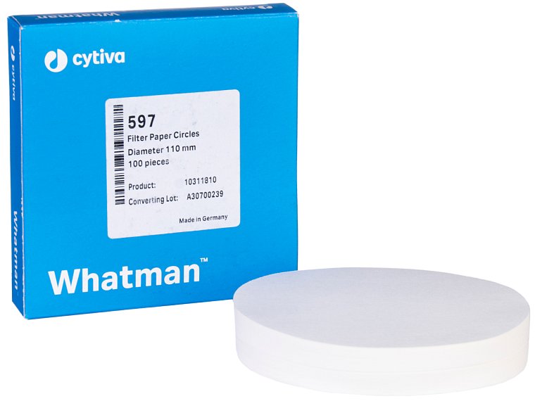 Filtrační papír pro kvalitativní analýzu, kruhové výseky, Whatman