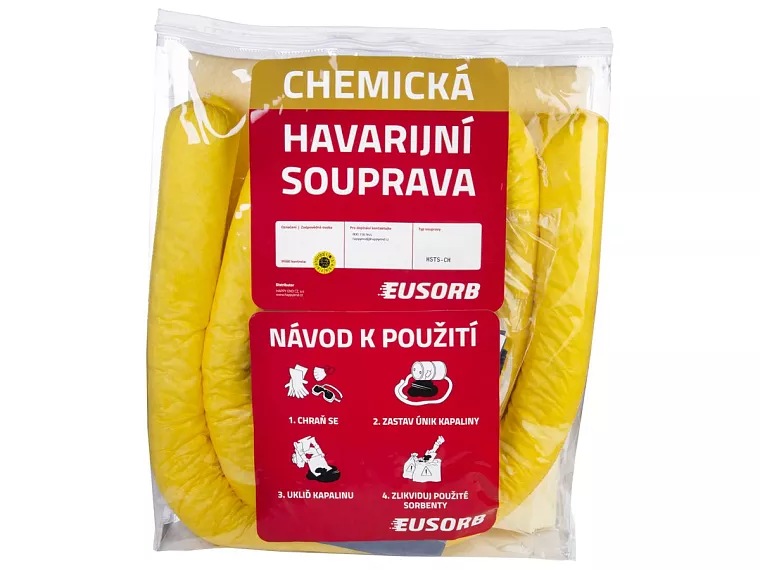 Havarijní souprava, chemická, sorpční kapacita 23 litrů