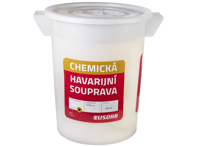 Havarijní souprava, chemická, sorpční kapacita 39 litrů