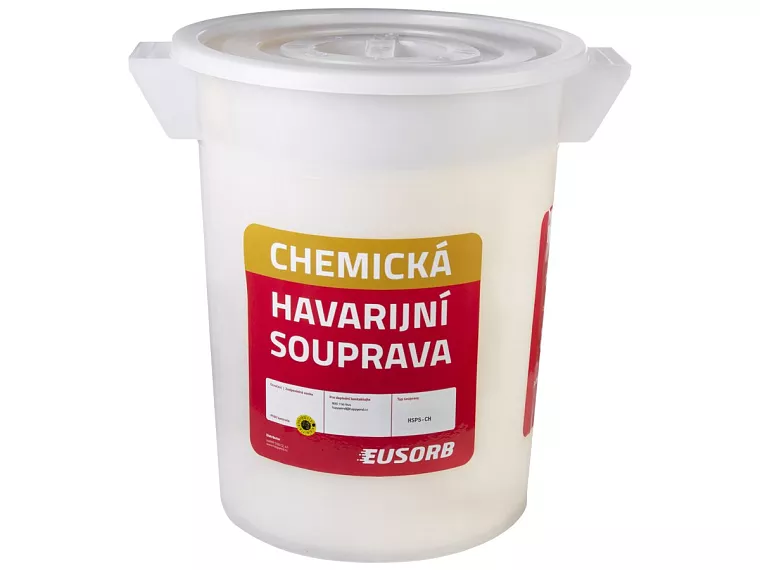 Havarijní souprava, chemická, sorpční kapacita 39 litrů