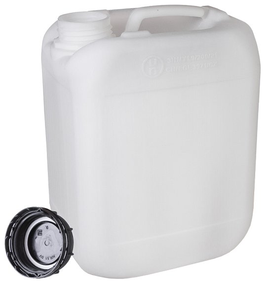 Kanystr průmyslový se šroubovým uzávěrem se závitem GL, HDPE
