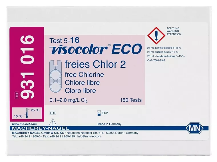 Kity analytické VISOCOLOR ECO pro kolorimetrickou nebo odměrnou analýzu vody