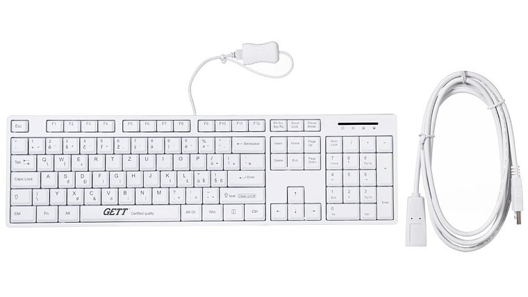 Klávesnice hygienická CleanType Easy Basic, voděodolná