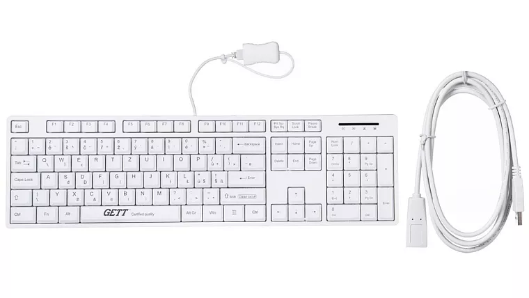Klávesnice hygienická CleanType Easy Basic, voděodolná
