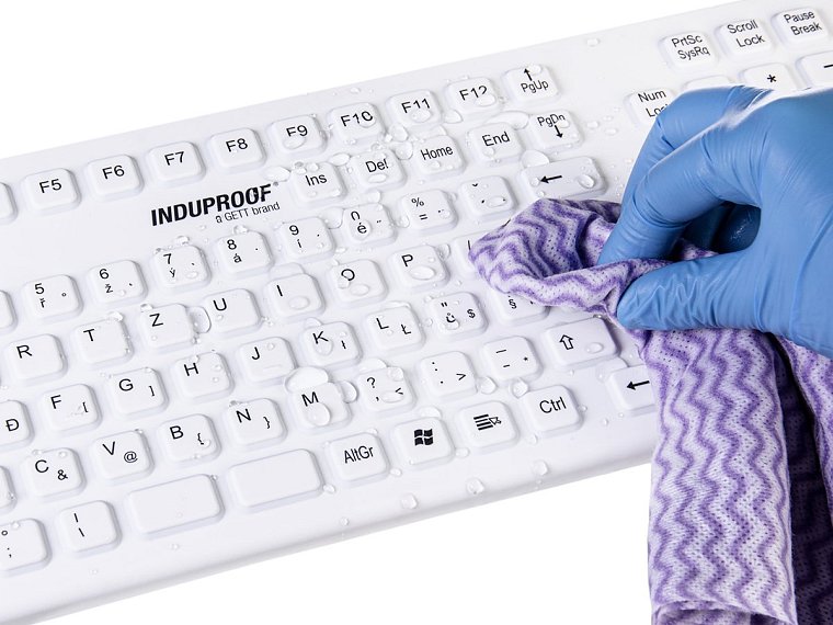 Klávesnice hygienická SMART CLINICAL BOARD, voděodolná, silikonová