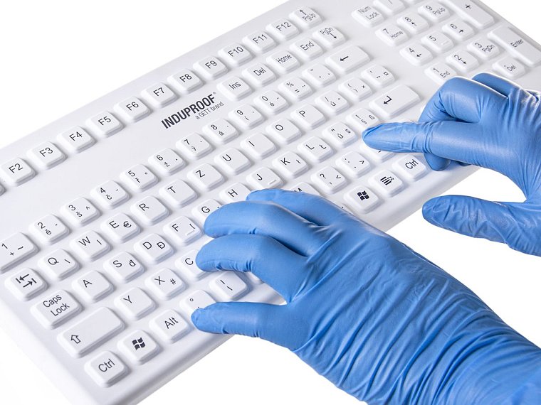 Klávesnice hygienická SMART CLINICAL BOARD, voděodolná, silikonová