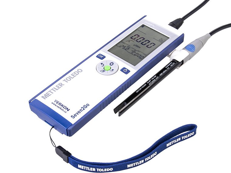 Seven2Go S3 s elektrodou InLab 738 ISM IP67, držákem elektrody a zápěstním řemínkem