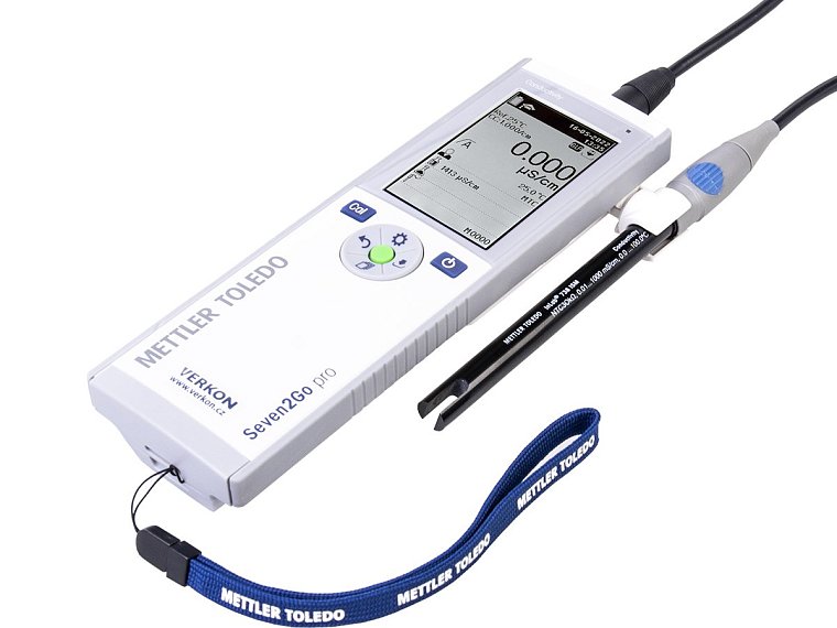 Seven2Go Pro S7 s elektrodou InLab 738 ISM IP67, držákem elektrody a zápěstním řemínkem