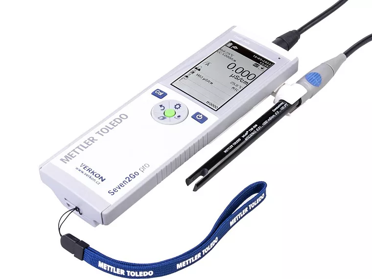 Seven2Go Pro S7 s elektrodou InLab 738 ISM IP67, držákem elektrody a zápěstním řemínkem