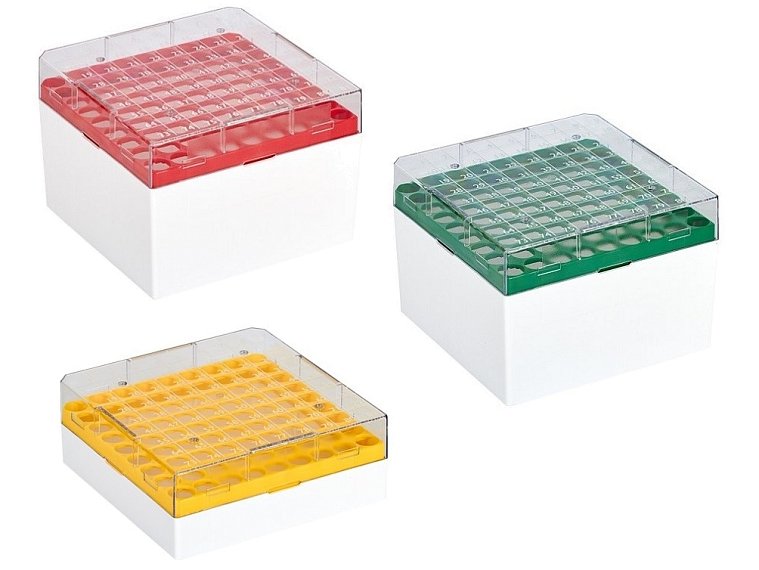 Kryobox s mřížkou a průhledným víkem, 81 míst, PC