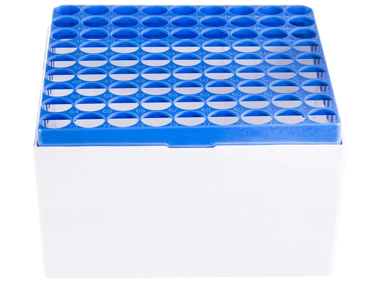 Kryobox s mřížkou a průhledným víkem, 81 míst, PC