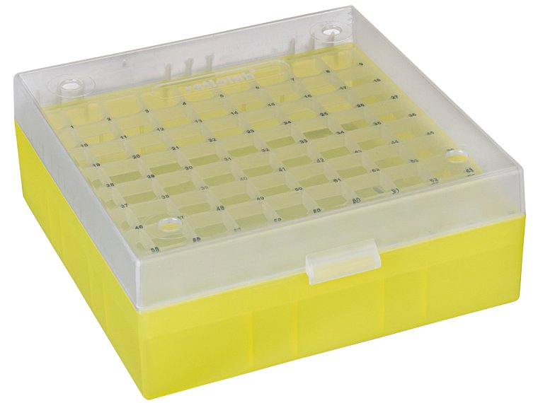 Kryobox s mřížkou a průhledným víkem, PP