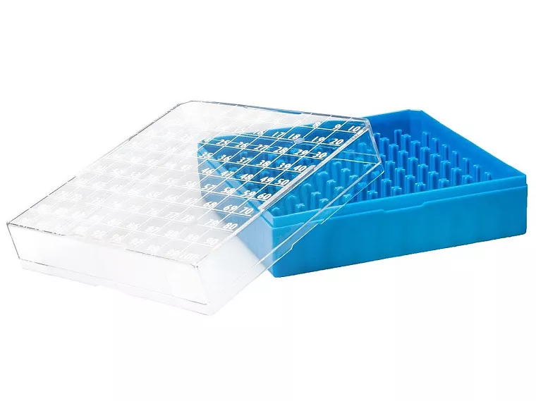 Kryobox s průhledným víkem, 100 míst, PC