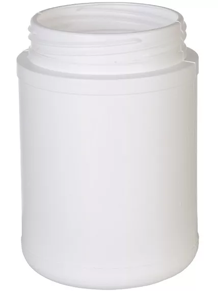 Láhev na chemikálie, širokohrdlá, bez uzávěru, HDPE