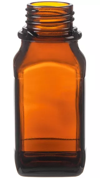 Láhev reagenční, čtyřhranná hnědá, DURAN