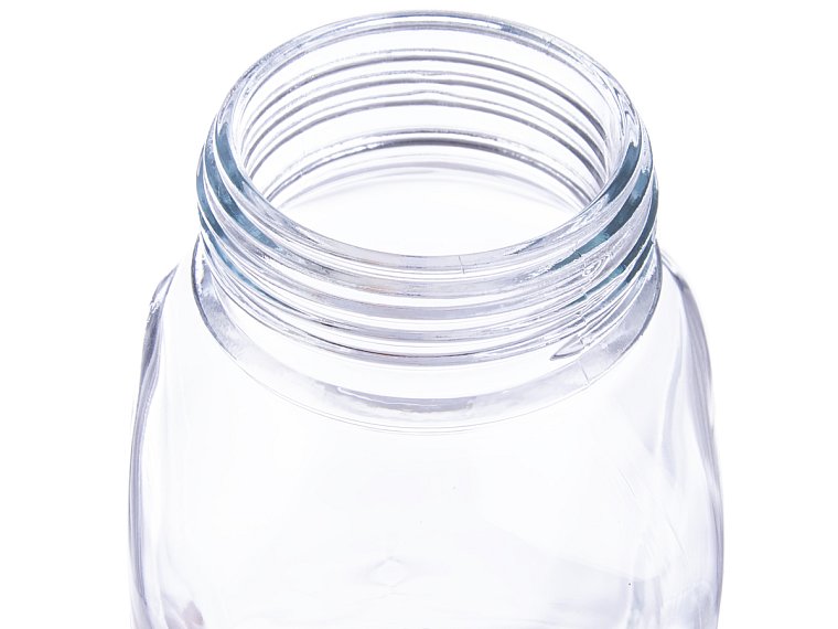 Láhev reagenční s modrým uzávěrem, hranatá, SIMAX