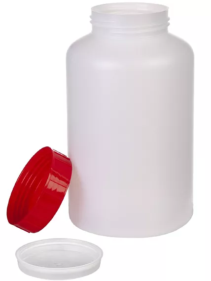 Láhev širokohrdlá s mezivíčkem, HDPE