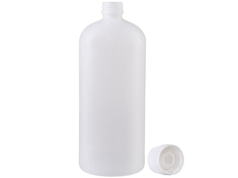 Láhev úzkohrdlá se šroubovým uzávěrem, PE