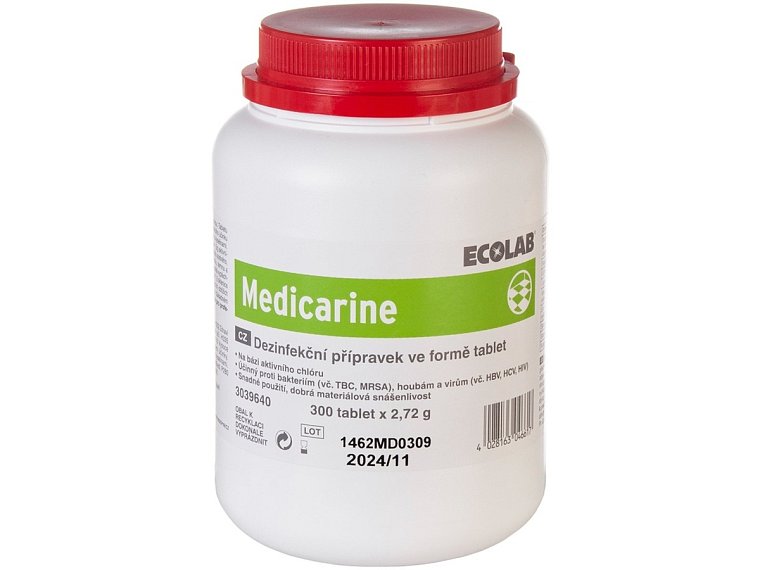Medicarine, tabletovaný dezinfekční přípravek