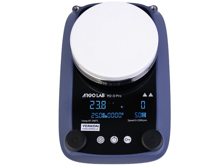 Míchačka magnetická ArgoLab M2-D Pro NEW, s ohřevem