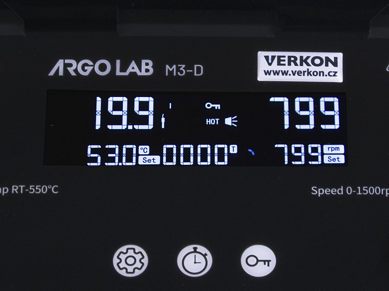 Míchačka magnetická ArgoLab M3-D NEW, s ohřevem