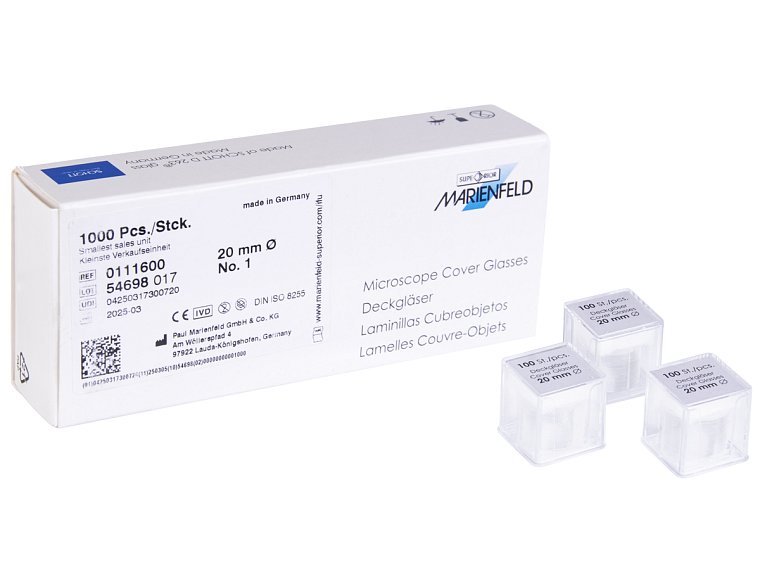 Mikrosklo krycí kruhové, Marienfeld