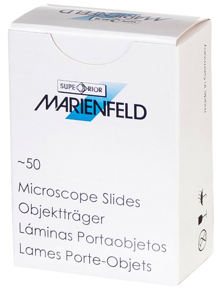 Mikrosklo podložní UniMark s barevnou ploškou, Marienfeld