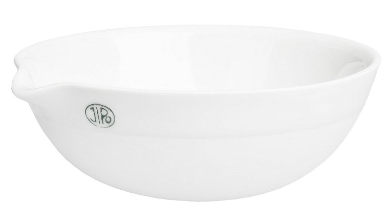 Miska odpařovací porcelánová, hluboká s výlevkou