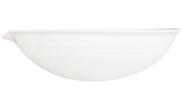 Miska odpařovací porcelánová, polohluboká s výlevkou