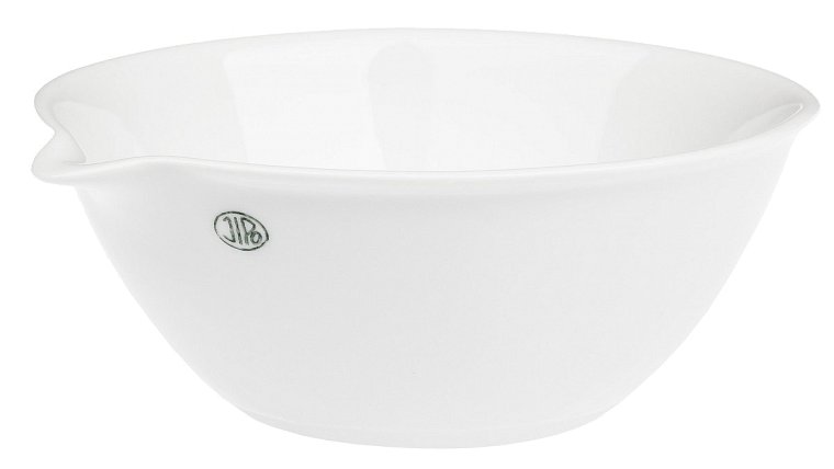 Miska odpařovací porcelánová s plochým dnem a výlevkou