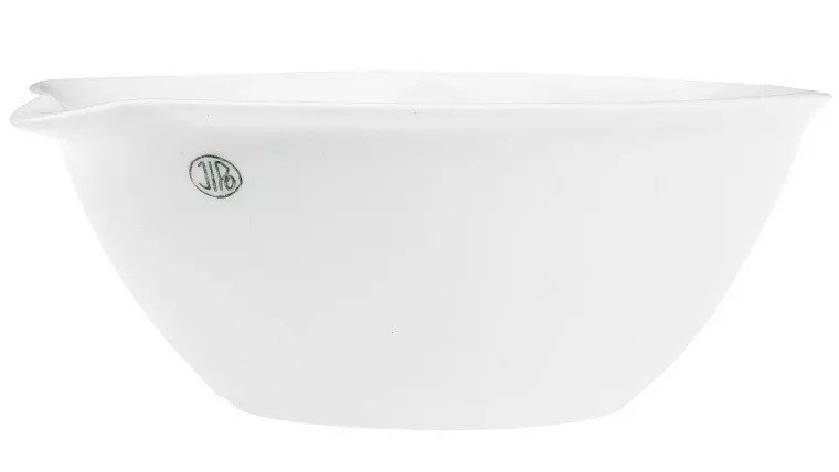 Miska odpařovací porcelánová s plochým dnem a výlevkou