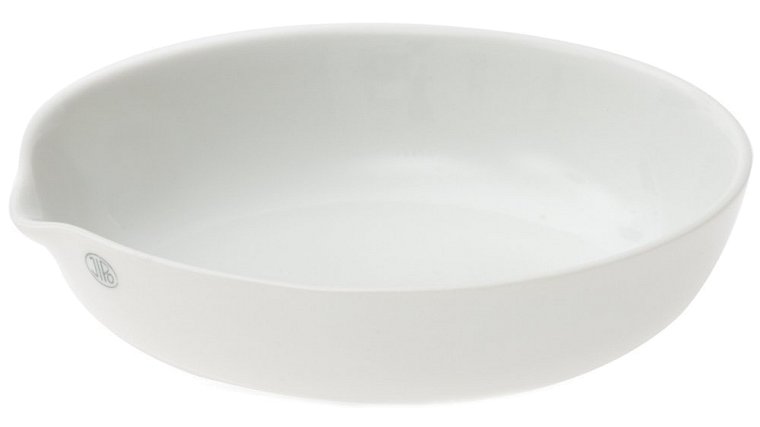 Miska žíhací porcelánová, s výlevkou