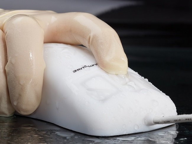Myš hygienická INDUMOUSE, voděodolná, silikonová