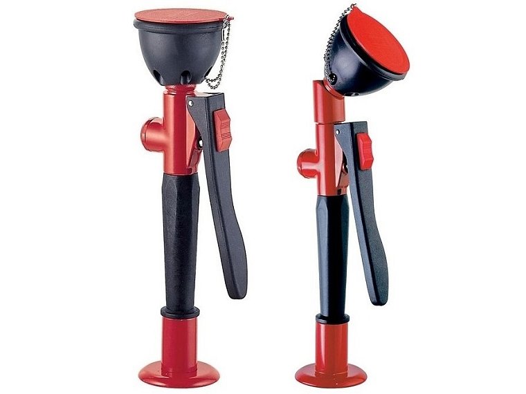 Oční sprcha s jednou tryskou, montáž na stůl